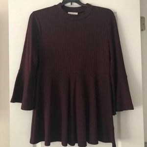 Maternity peplum shirt